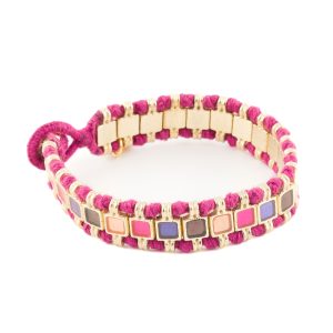 House Of Tuhina Bracciale Magenta