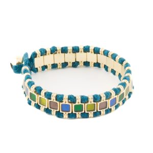 House Of Tuhina Bracciale Petrol