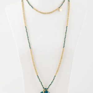 House Of Tuhina Collana Petrol