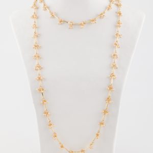 House Of Tuhina Collana Metallo e Perle