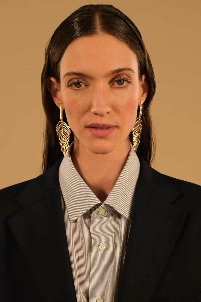 Giulia Barela Roma " Orecchini Piuma" - immagine 2