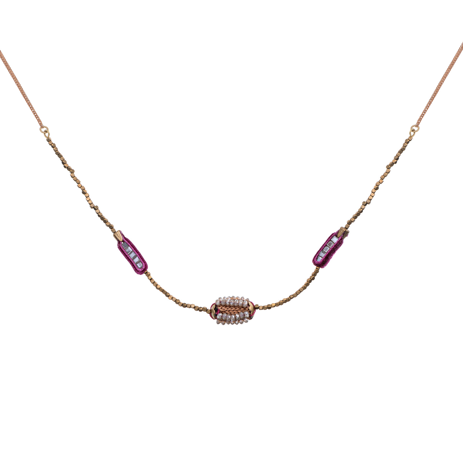 Collana Ayala Bar "Set Berry Blush - Pincora"